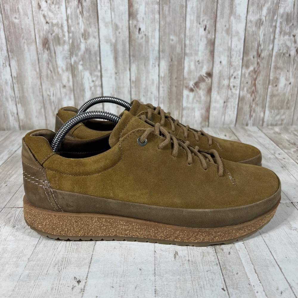 Birkenstock Bend Low Suede Leather Sneakers Olive Green Mens 9 L11 EU 42